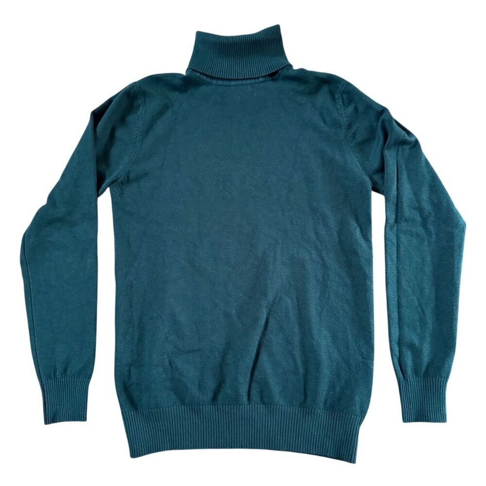 Daimidy Cashmere Blend Turtleneck Sweater Green Size Small